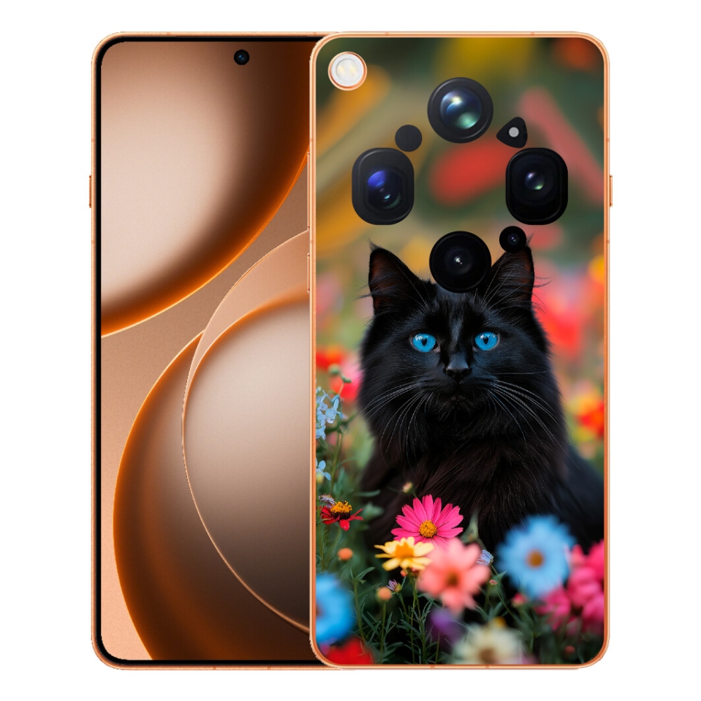 mmCase gél tok az Oppo Find X9 Ultra-hoz – fekete cica 4