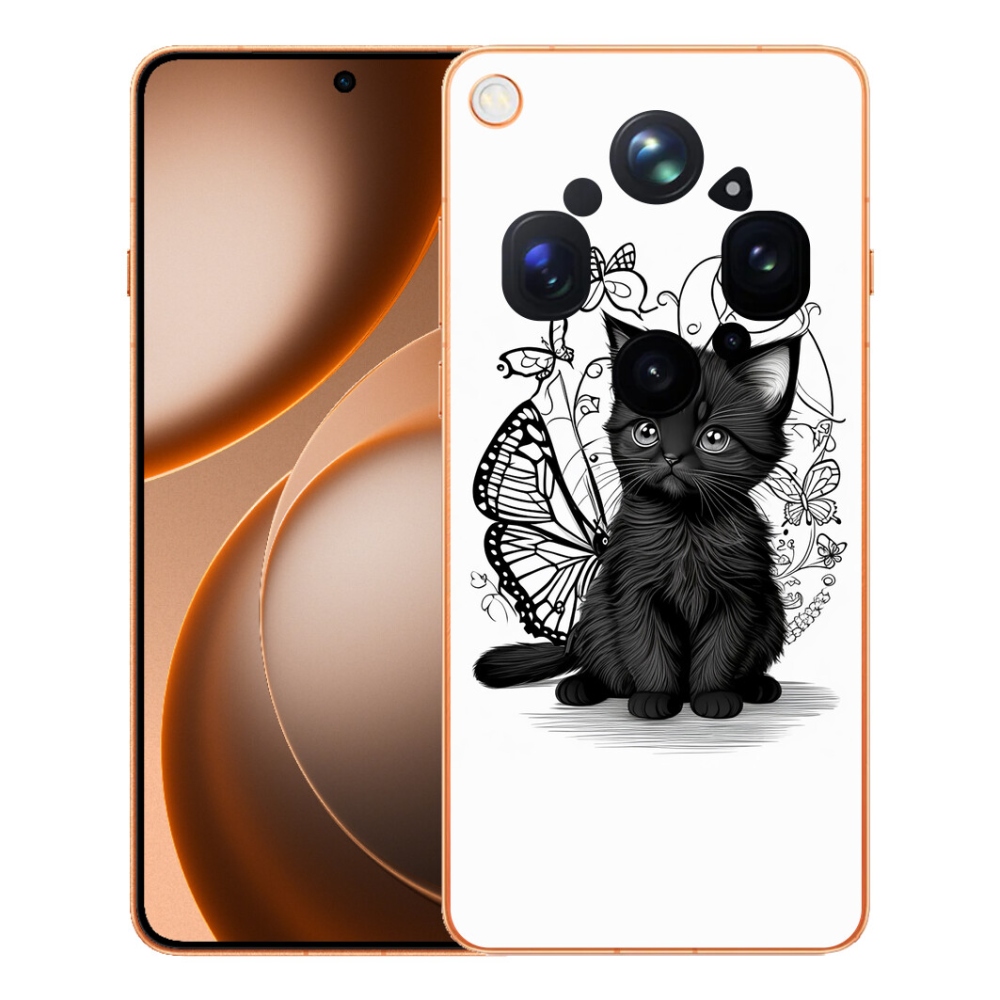 mmCase gél tok az Oppo Find X9 Ultra-hoz – fekete cica