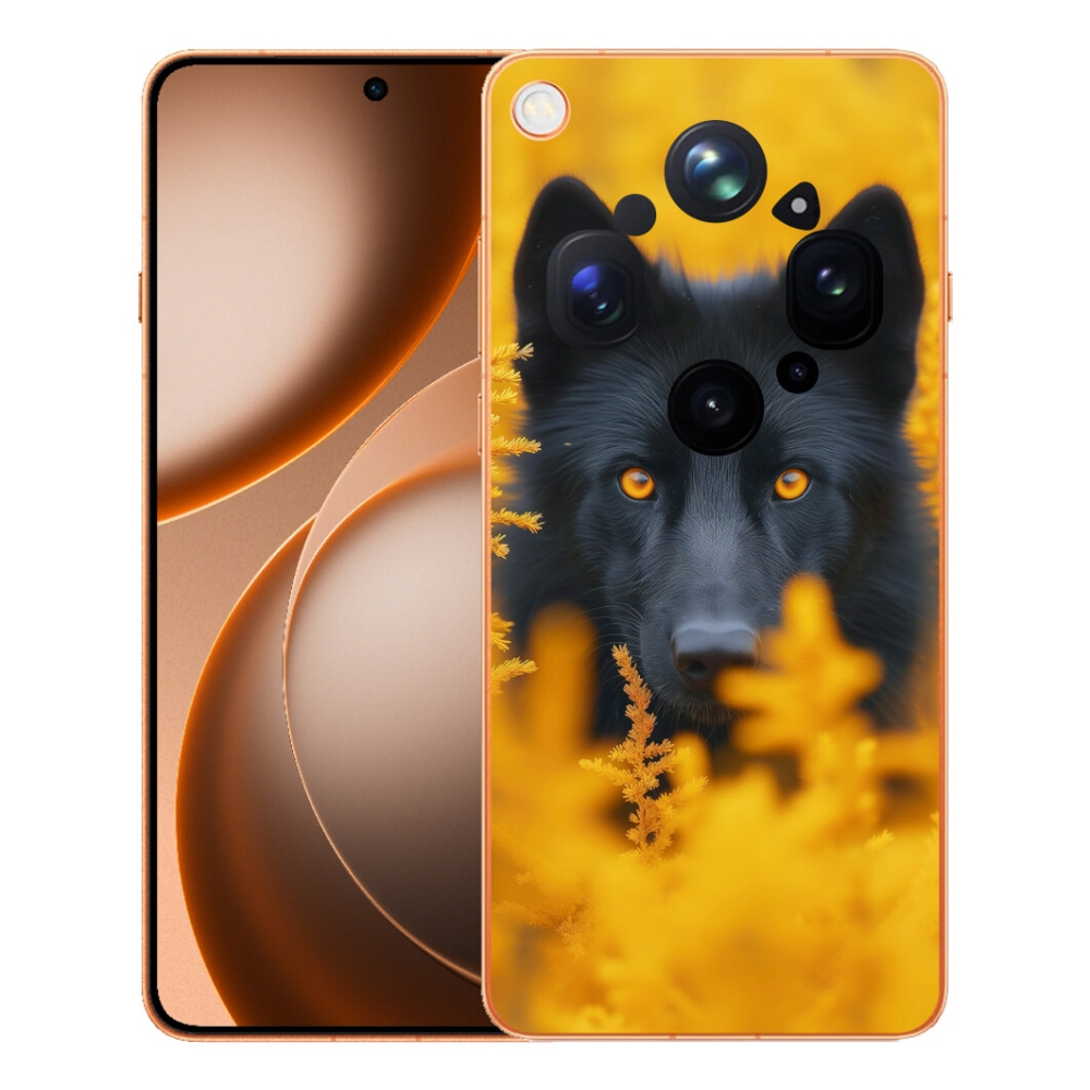 mmCase gél tok az Oppo Find X9 Ultra-hoz – fekete farkas 2