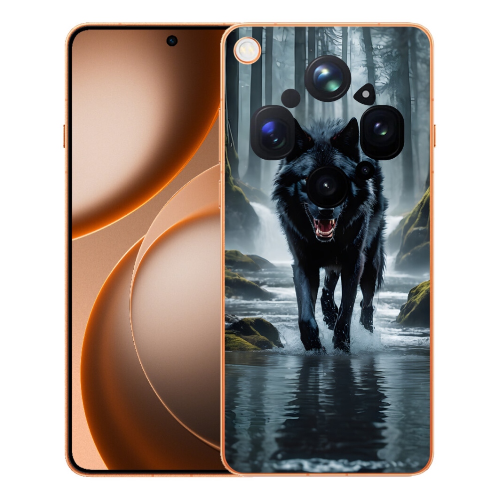 mmCase géltok az Oppo Find X9 Ultra-hoz – fekete farkas