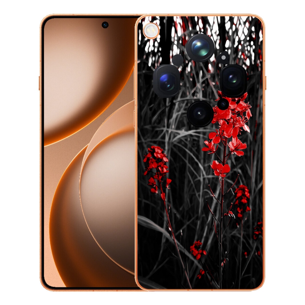 mmCase géltok az Oppo Find X9 Ultra-hoz – vörös növény