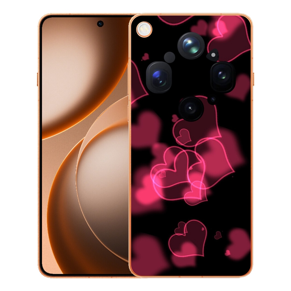 mmCase géltok az Oppo Find X9 Ultra-hoz – piros szívecskék