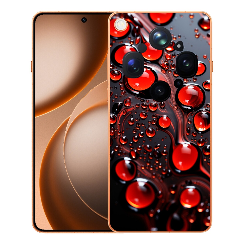 mmCase géltok az Oppo Find X9 Ultra-hoz – piros cseppek 2