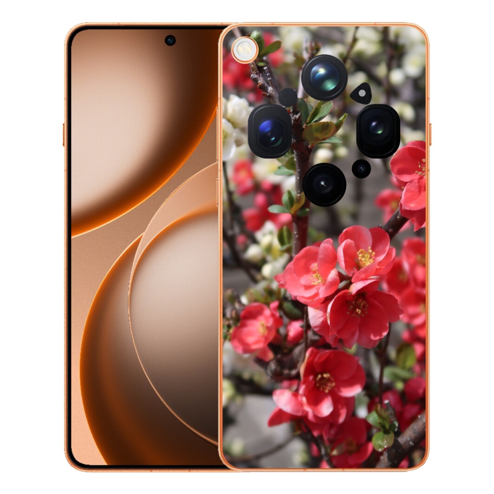 mmCase gél tok az Oppo Find X9 Ultra-hoz – piros virágok