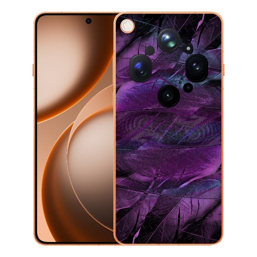 mmCase gél tok az Oppo Find X9 Ultra-hoz – lila tollak