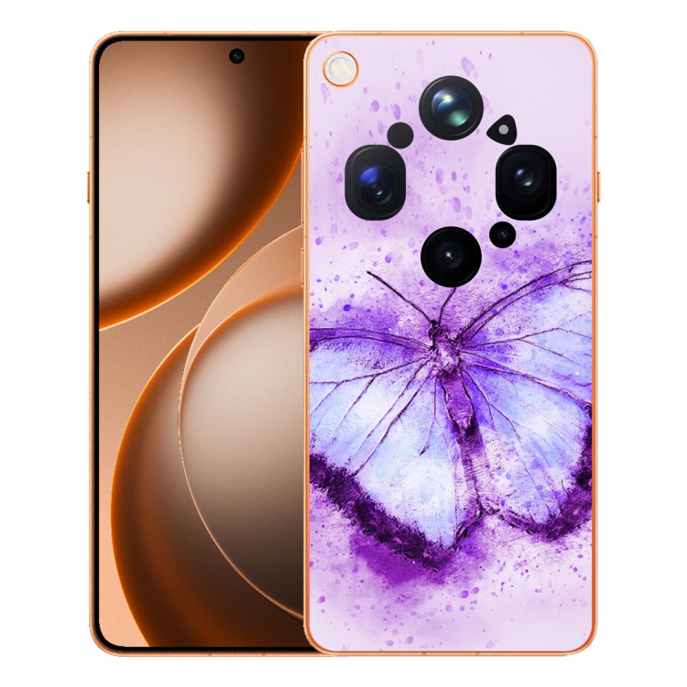 mmCase géltok az Oppo Find X9 Ultra-hoz – lila pillangó