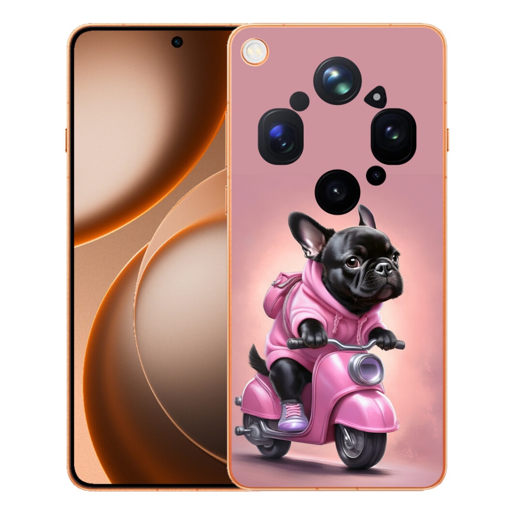 mmCase gél tok az Oppo Find X9 Ultra-hoz – francia buldog robogón