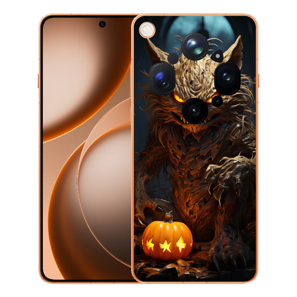 mmCase gél tok az Oppo Find X9 Ultra-hoz – halloweeni szörny
