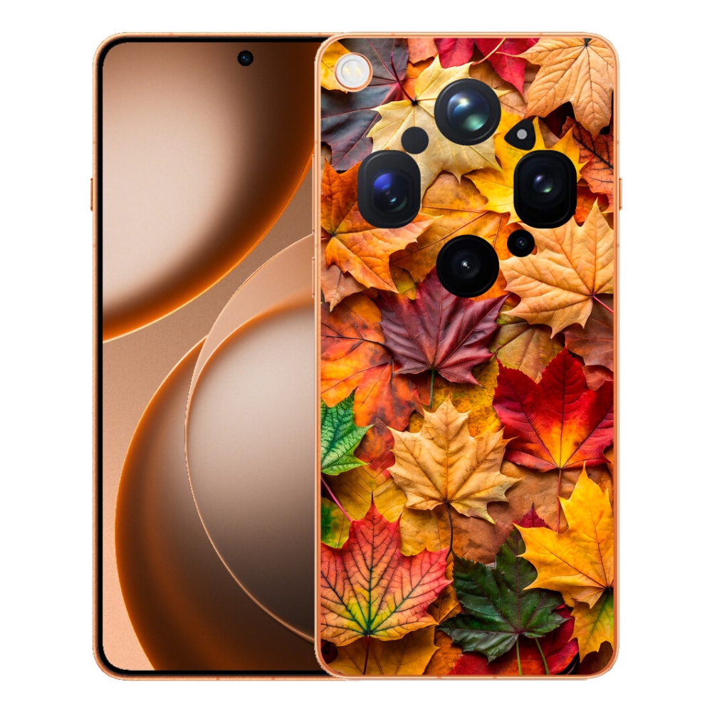 mmCase gélhuzat az Oppo Find X9 Ultra-hoz – juharlevelek 2