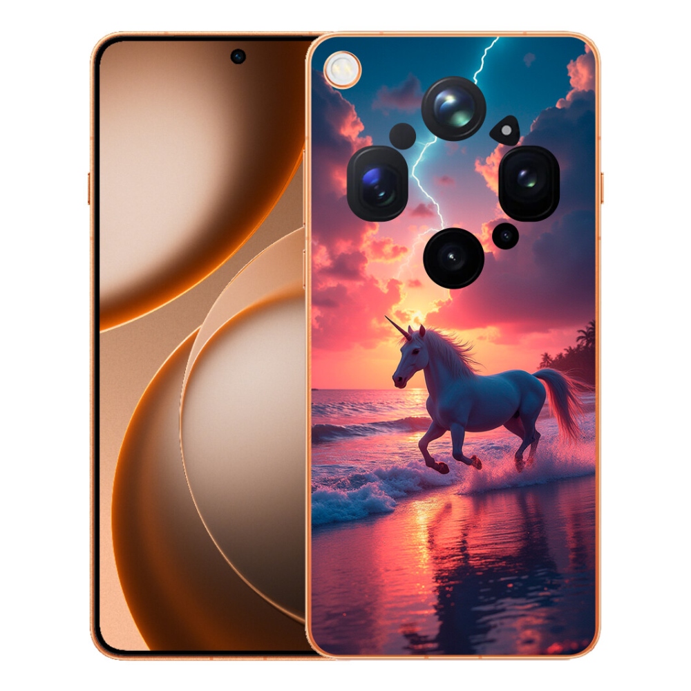 mmCase gél tok az Oppo Find X9 Ultra-hoz – egyszarvú a tengerparton