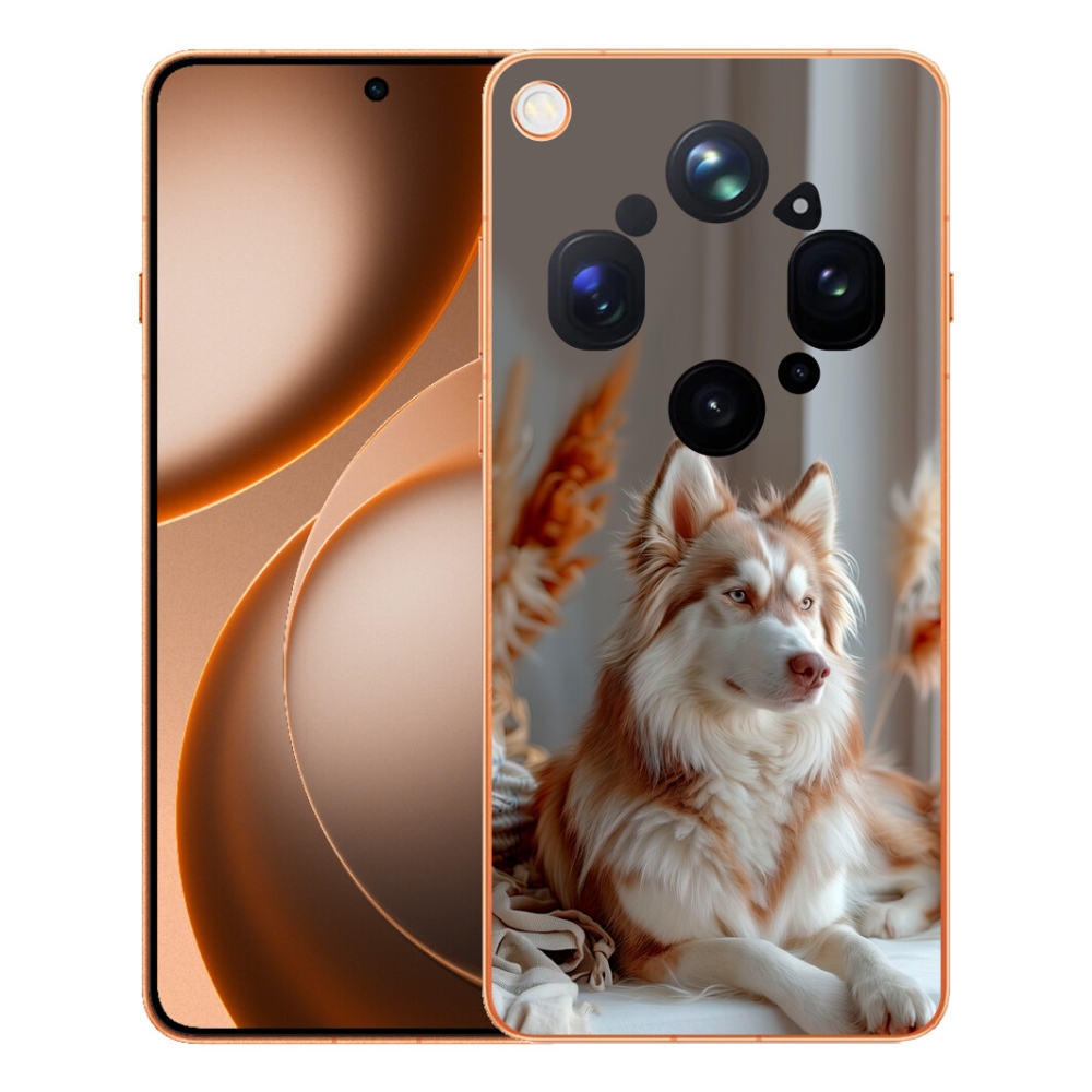 mmCase gél tok az Oppo Find X9 Ultra-hoz – nyugodt szibériai husky