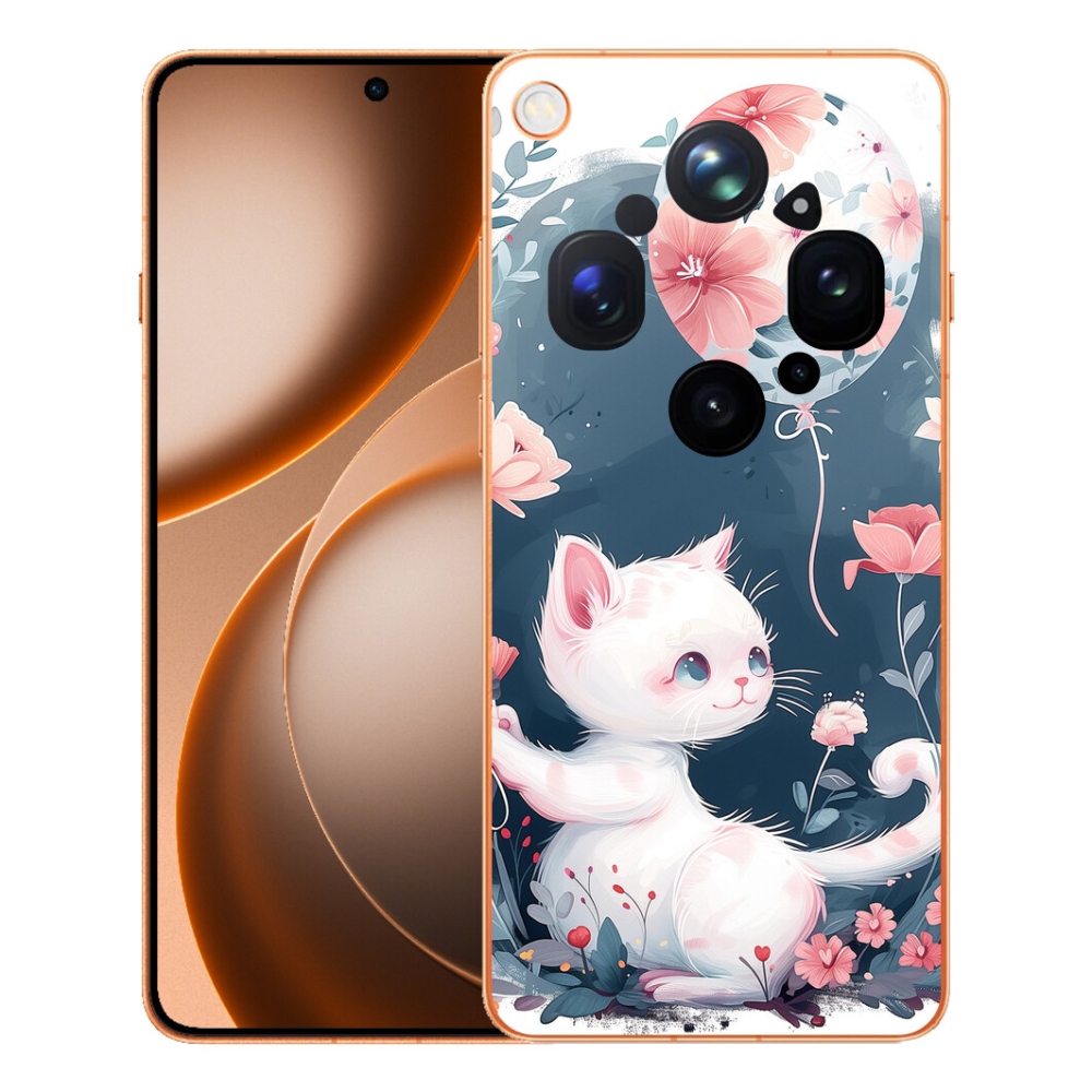 mmCase géltok az Oppo Find X9 Ultra-hoz – cica léggömbbel