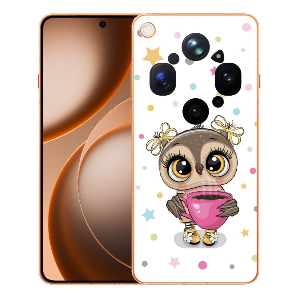 mmCase gél tok az Oppo Find X9 Ultra-hoz – rajzolt bagoly