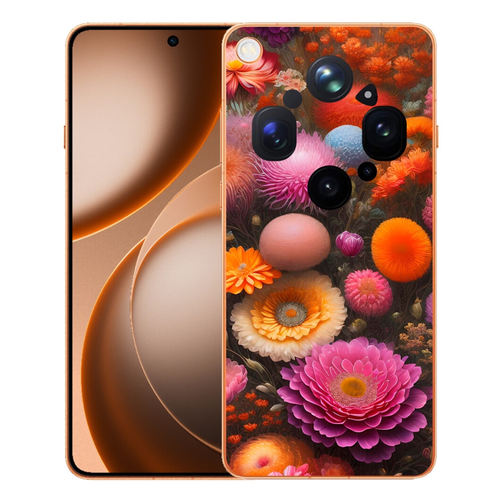 mmCase gél tok az Oppo Find X9 Ultra-hoz – virágkompozíció