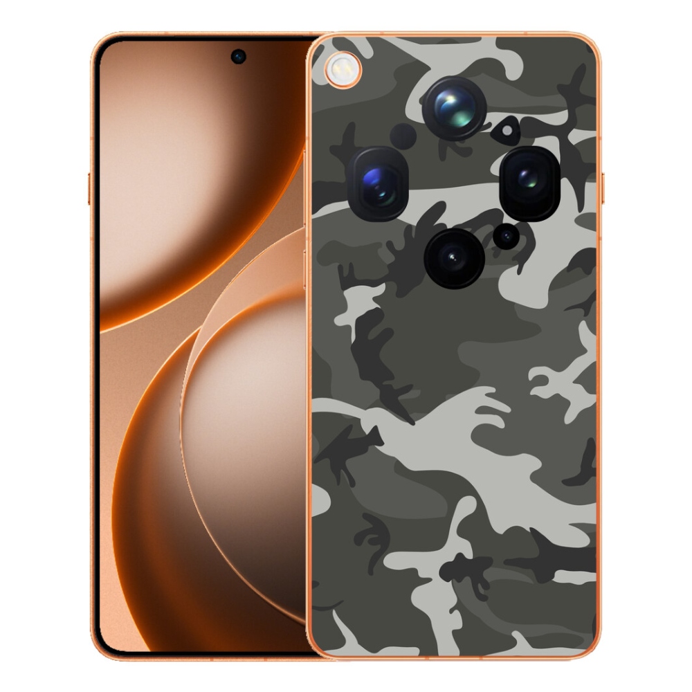 mmCase gél tok az Oppo Find X9 Ultra-hoz – kamuflázs mintás
