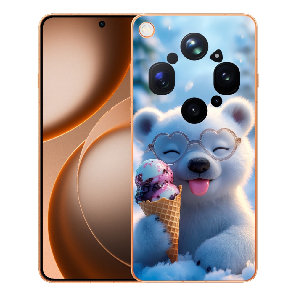 mmCase gél tok az Oppo Find X9 Ultra-hoz – mackó fagylalttal