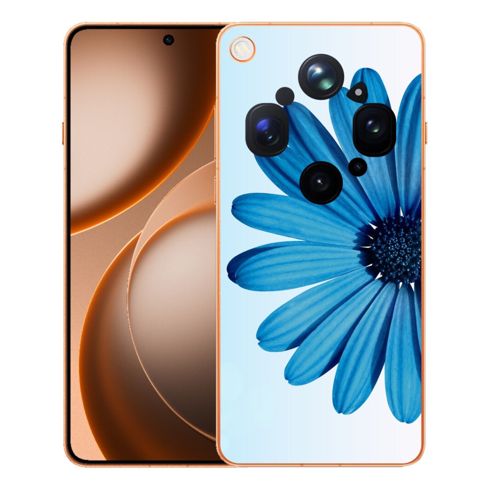 mmCase gél tok az Oppo Find X9 Ultra-hoz – kék margaréta