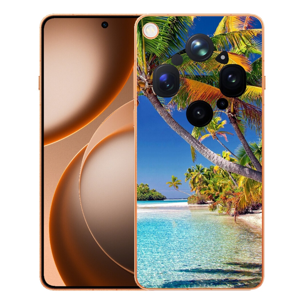 mmCase gél tok az Oppo Find X9 Ultra-hoz – tengerparti motívum
