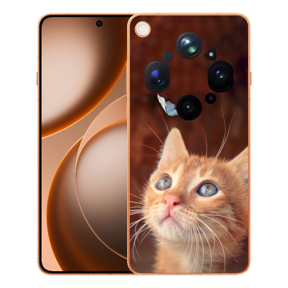 mmCase gél tok az Oppo Find X9 Ultra-hoz – pillangó és cica
