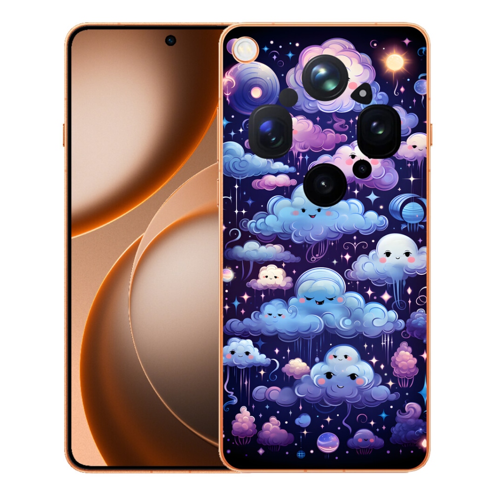 mmCase gélhuzat az Oppo Find X9 Ultra-hoz – felhőmintás