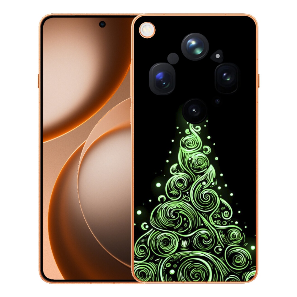mmCase gél tok az Oppo Find X9 Ultra-hoz – neon karácsonyfa 3