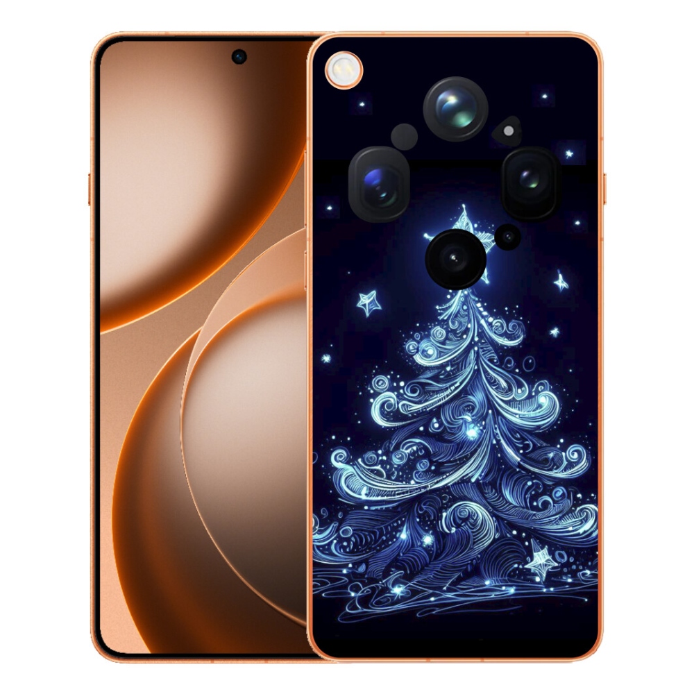 mmCase gél tok az Oppo Find X9 Ultra-hoz – neon karácsonyfa 4