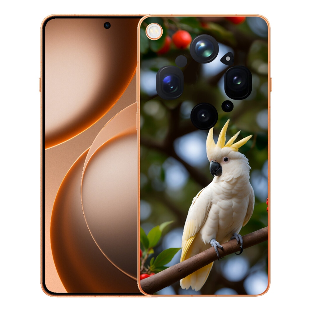 mmCase gélhuzat az Oppo Find X9 Ultra-hoz – kakadu papagáj 3
