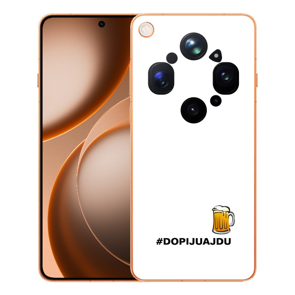 mmCase géltok az Oppo Find X9 Ultra-hoz – sörös motívum, 1 db, fehér háttérrel