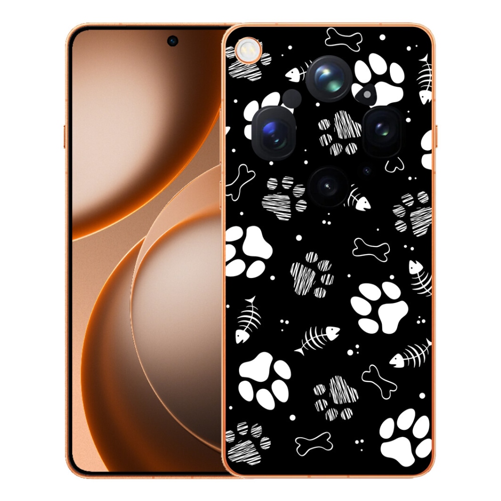 mmCase gél tok az Oppo Find X9 Ultra-hoz – kutyus mancsok