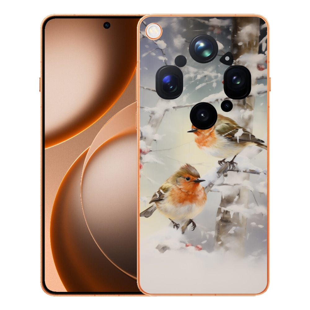 mmCase géltok az Oppo Find X9 Ultra-hoz – madarak télen