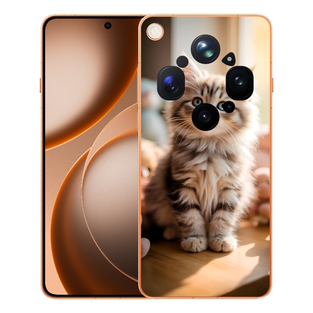 mmCase gél tok az Oppo Find X9 Ultra-hoz – aranyos cica 10