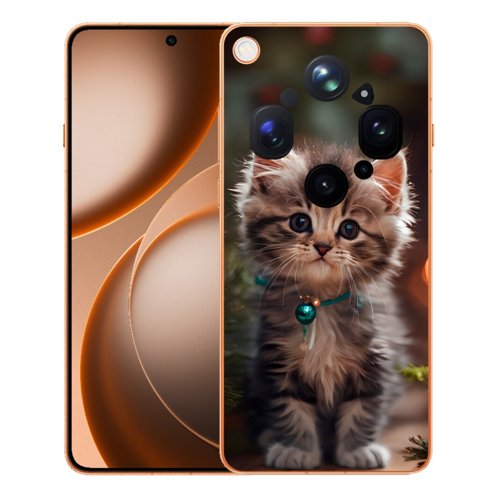 mmCase gél tok az Oppo Find X9 Ultra-hoz – aranyos cica 11