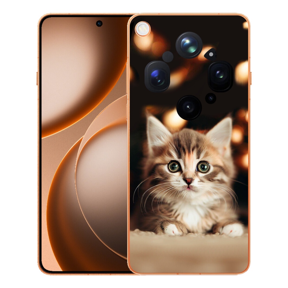 mmCase gél tok az Oppo Find X9 Ultra-hoz – aranyos cica 2