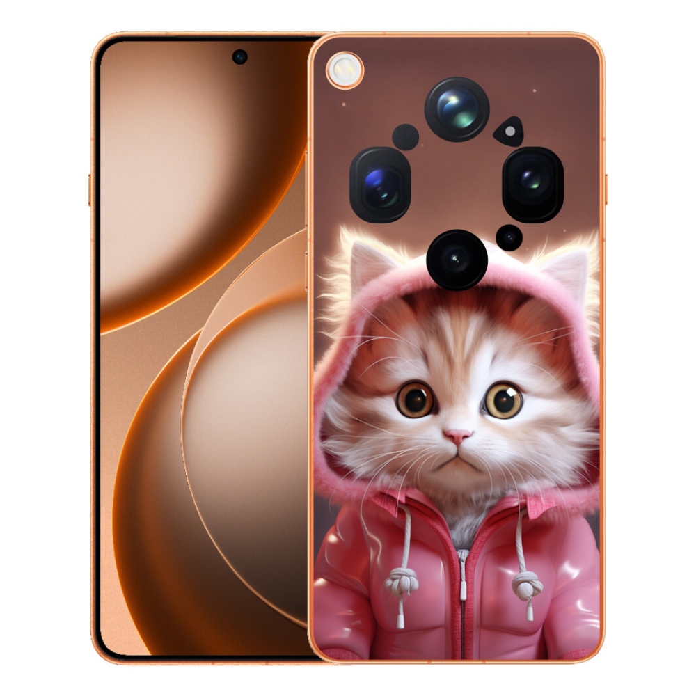 mmCase gél tok az Oppo Find X9 Ultra-hoz – aranyos cica 3