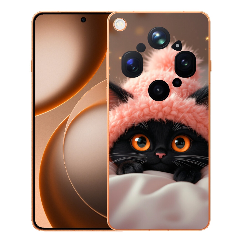 mmCase gél tok az Oppo Find X9 Ultra-hoz – aranyos cica 7