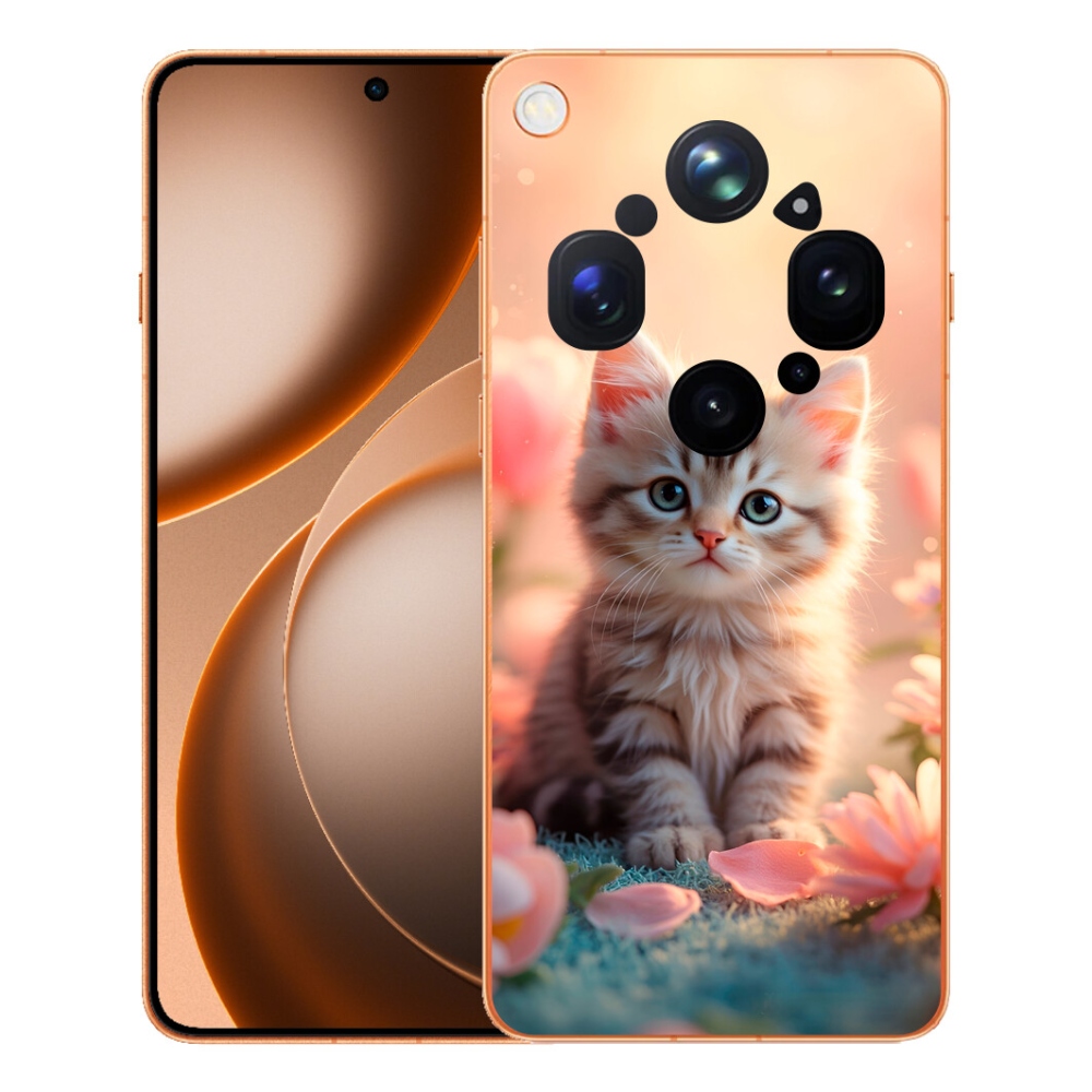 mmCase gél tok az Oppo Find X9 Ultra-hoz – aranyos cica 8