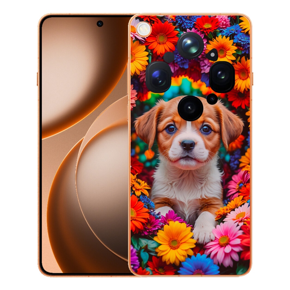 mmCase gél tok az Oppo Find X9 Ultra-hoz – aranyos kiskutya