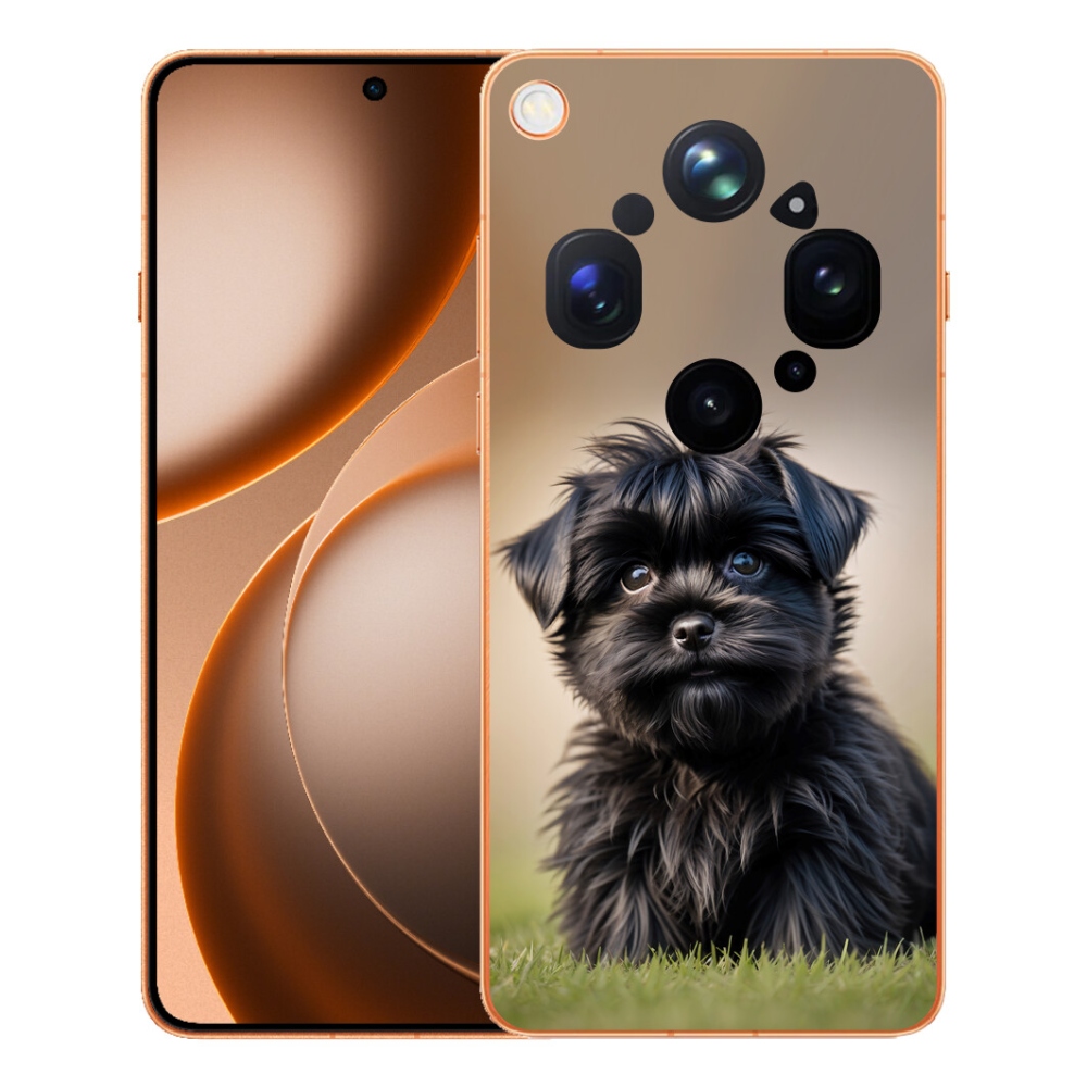 mmCase géltok az Oppo Find X9 Ultra-hoz – aranyos fekete kutyus