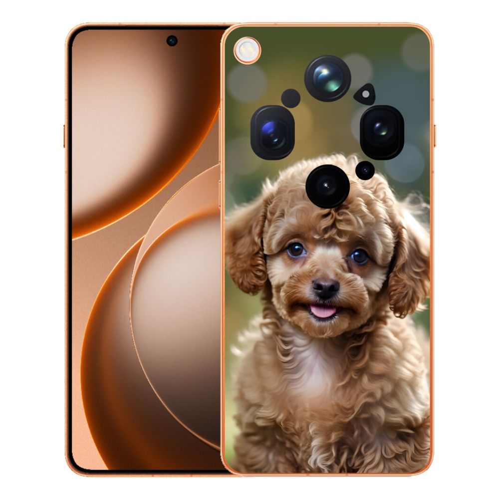 mmCase gél tok az Oppo Find X9 Ultra-hoz – aranyos pudli