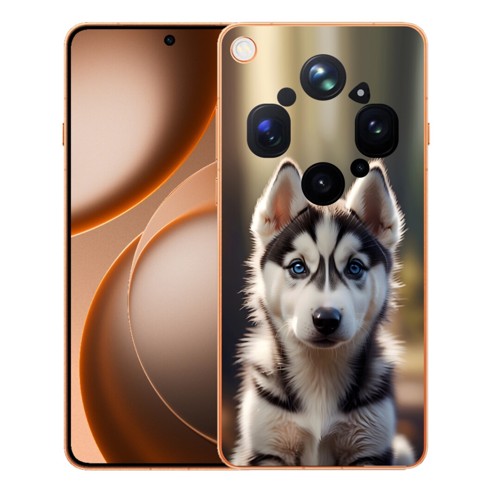mmCase gél tok az Oppo Find X9 Ultra-hoz – aranyos szibériai husky