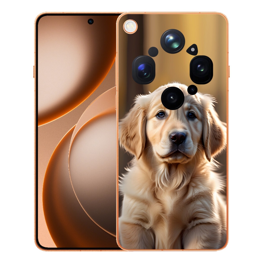 mmCase gél tok az Oppo Find X9 Ultra-hoz – aranyos arany retriever
