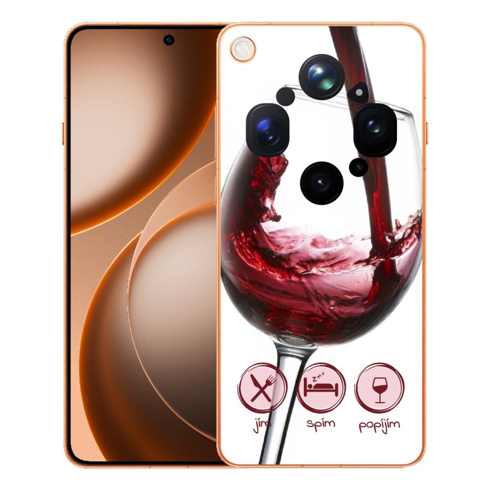 mmCase gél tok az Oppo Find X9 Ultra-hoz – vörösboros pohár