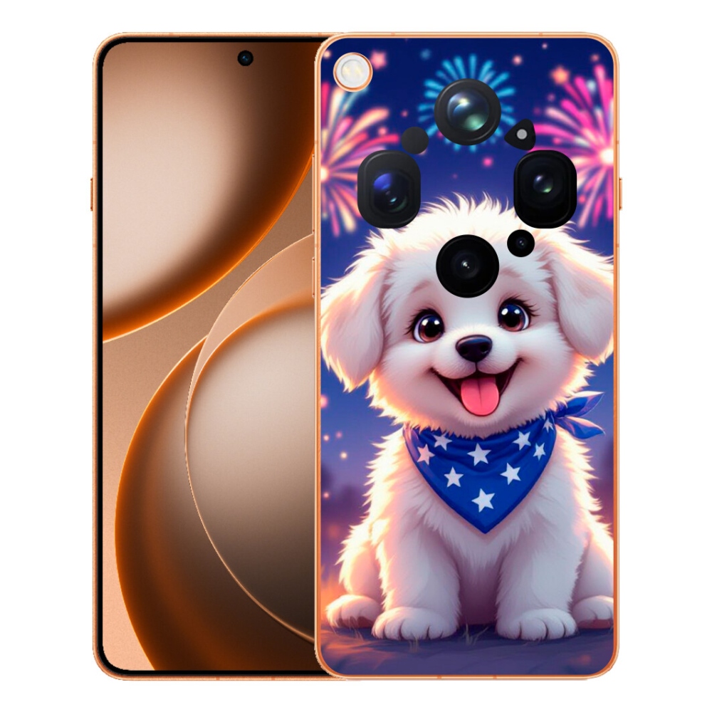 mmCase gél tok az Oppo Find X9 Ultra-hoz – ünnepi kiskutya