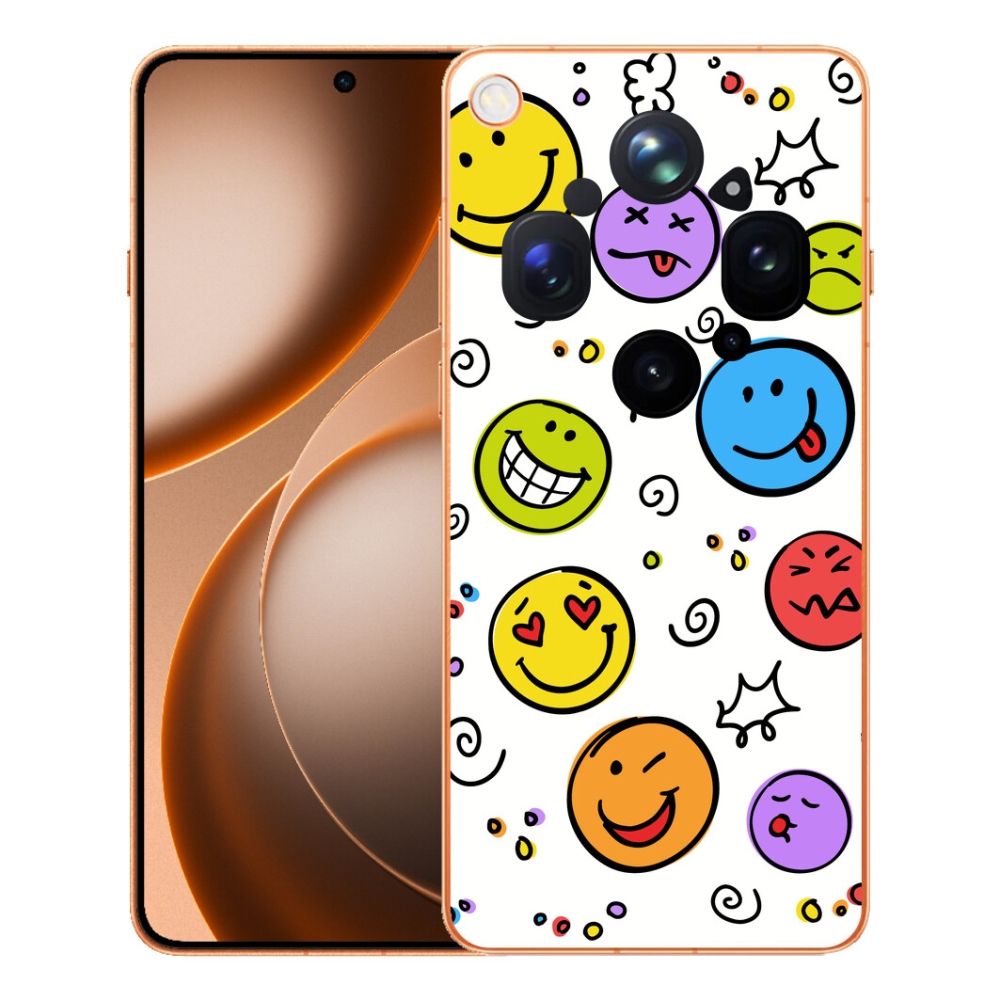 mmCase gél tok az Oppo Find X9 Ultra-hoz – smiley-k
