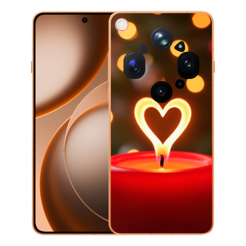 mmCase gél tok az Oppo Find X9 Ultra-hoz – lángoló szív