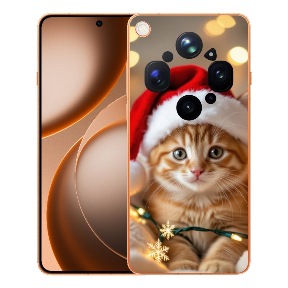 mmCase gél tok az Oppo Find X9 Ultra-hoz – karácsonyi cica