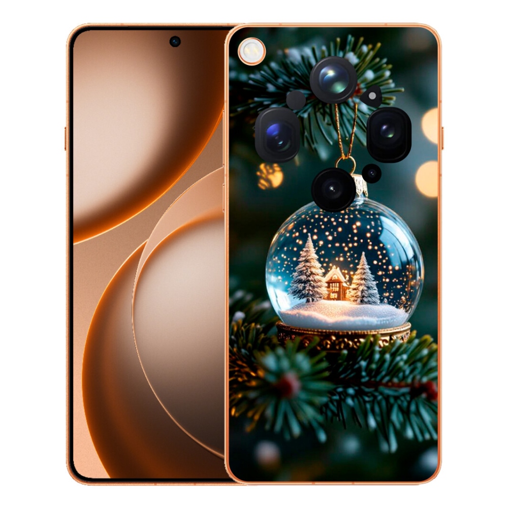 mmCase gél tok az Oppo Find X9 Ultra-hoz – karácsonyi gömb 2