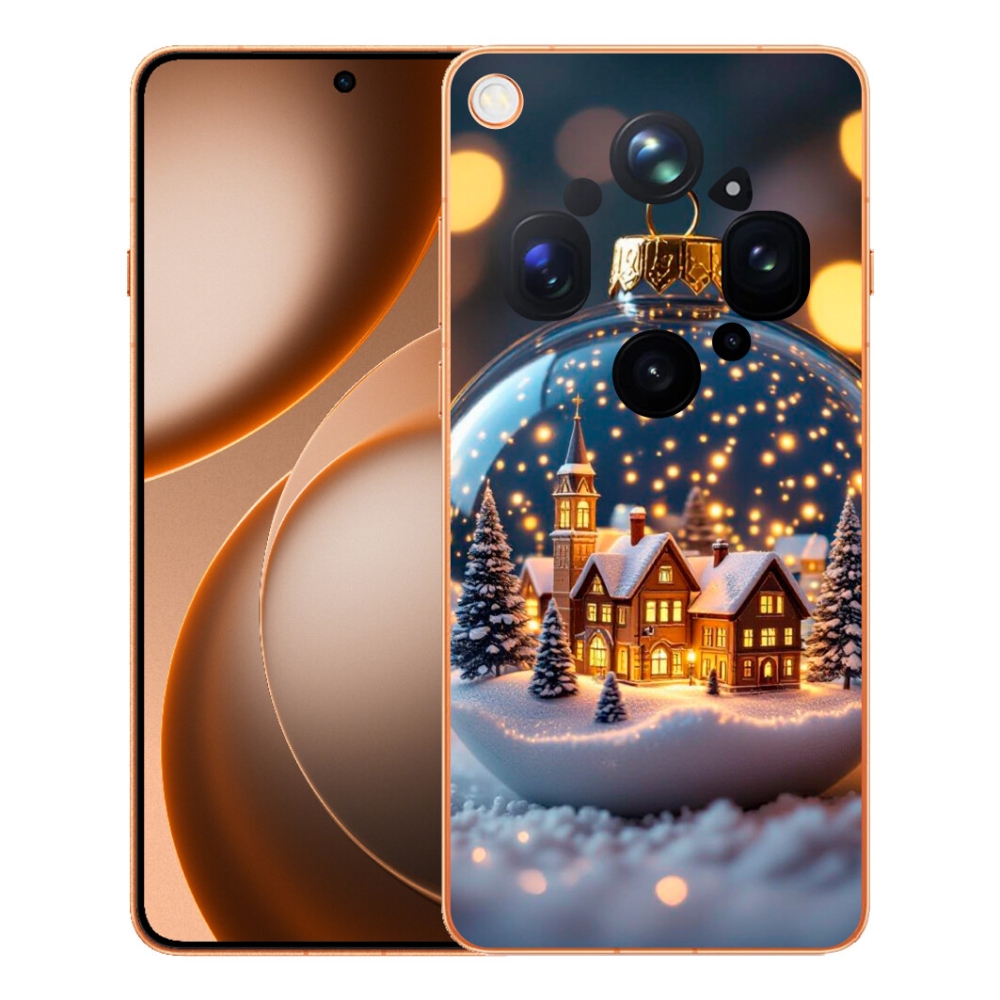 mmCase gél tok az Oppo Find X9 Ultra-hoz – karácsonyi gömb 4