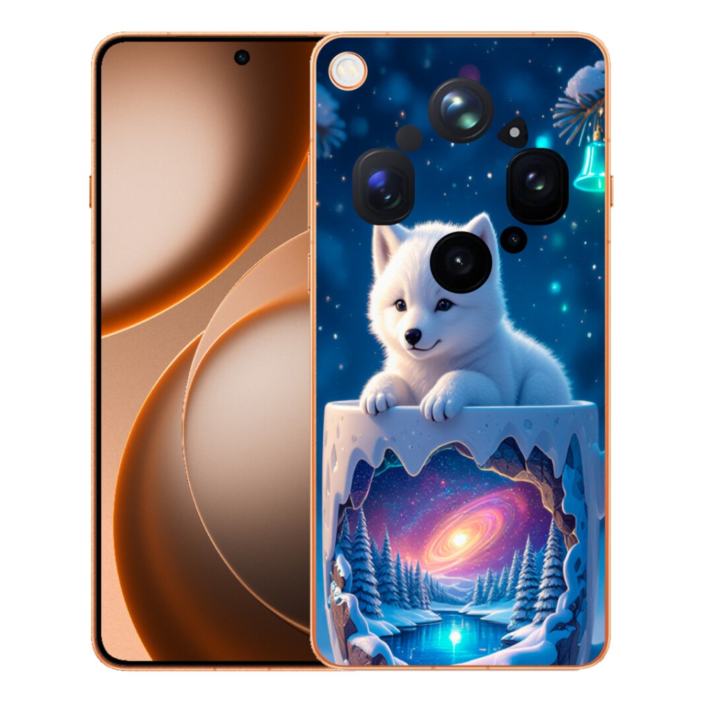 mmCase gél tok az Oppo Find X9 Ultra-hoz – karácsonyi kiskutya