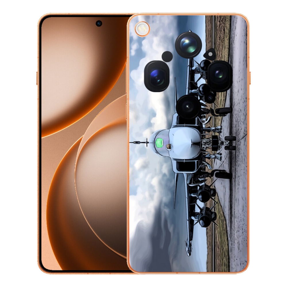 mmCase gél tok az Oppo Find X9 Ultra-hoz – katonai repülőgép